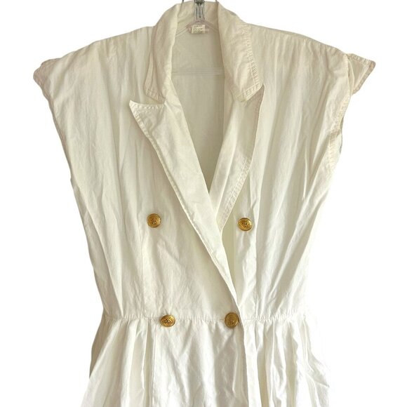 MONDI Vintage 100% Cotton White Pin Up Rockabilly Style Dress US 6 - Picture 3 of 4